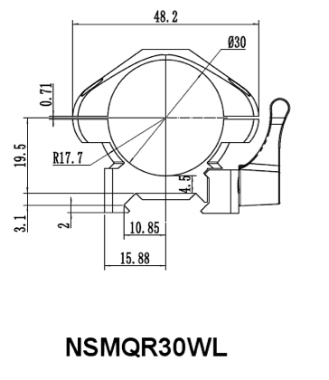 NIKKO STIRLING STEEL-LOK RINGS, 30MM LOW PICATINNY