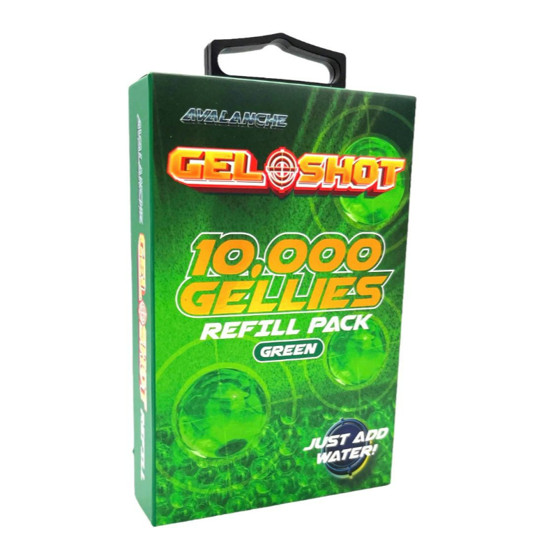 GEL SHOT GELLIES REFILL PACK GREEN 10000s