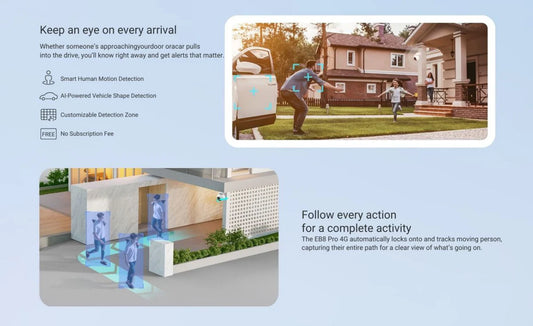 EZVIZ EB8 4K 4G-WIFI PRO KIT WITH SOLAR PANEL