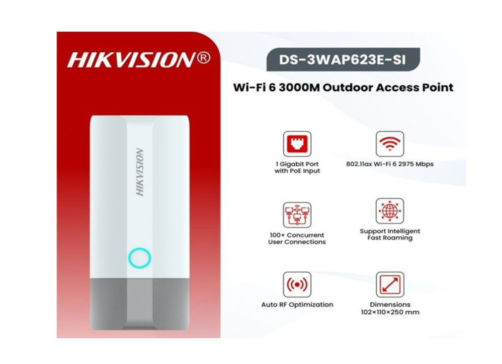 HIKVISION 3000M WIFI 6 OUTDOOR ACCESS POINT