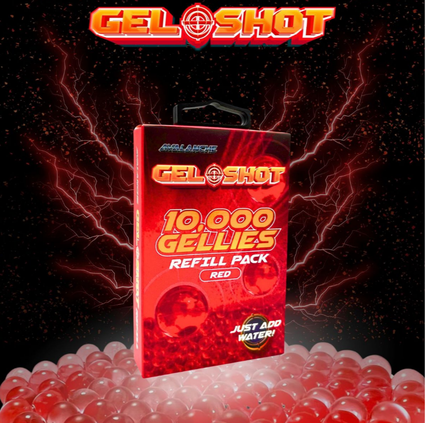 GEL SHOT GELLIES REFILL PACK RED 10000s