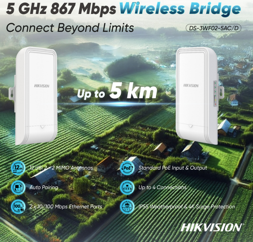 HIKVISION 5GHZ WIRELESS OUTDOOR CPE