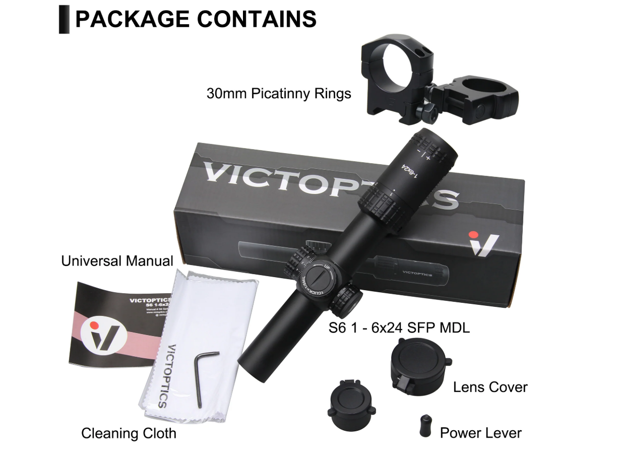 VECTOR OPTICS OPSL23 S6 1-6X24 ET SFP SCOPE - NeonSales {{ shop.shopifyCountryName }}