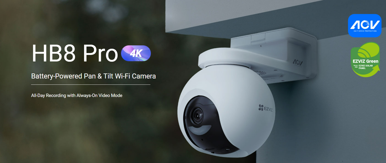 EZVIZ HB8 4K PRO + SOLAR PANEL SMART CAMERA - NeonSales {{ shop.shopifyCountryName }}