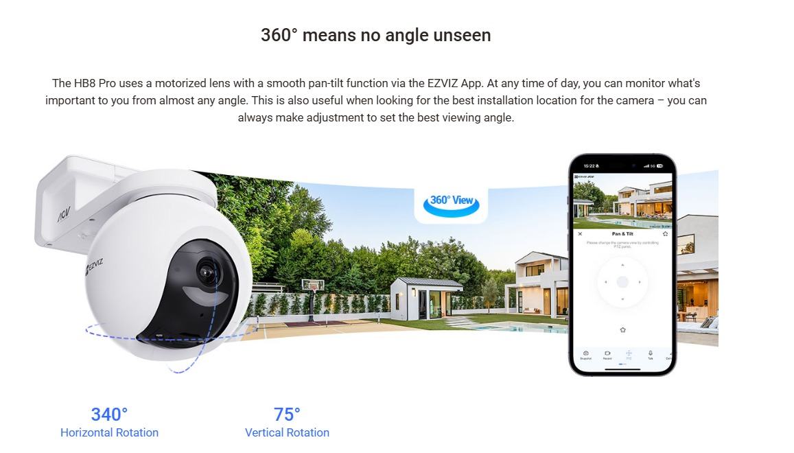 EZVIZ HB8 4K PRO + SOLAR PANEL SMART CAMERA - NeonSales {{ shop.shopifyCountryName }}