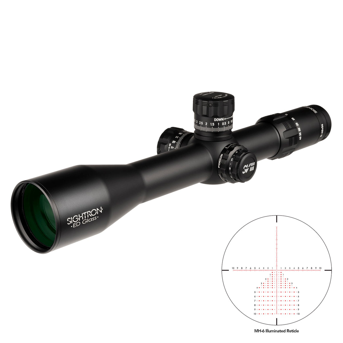 Sightron SVIII 5-40x56 ED FFP Zero Stop IR MH-6 Scope