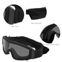 TATICAL GOGGLES WITH 2 INTERCHANGEABLE LENS JY-26