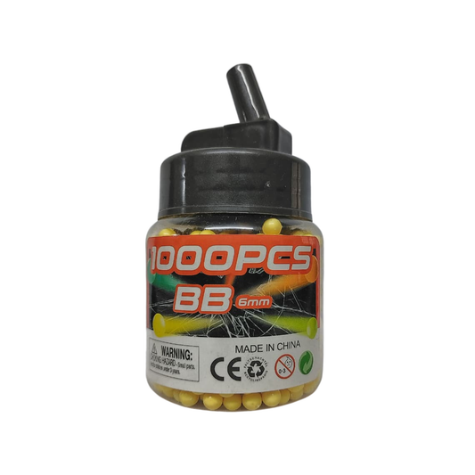 PLASTIC 6MM YELLOW BB'S - 1000'S