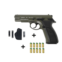 BAREDDA S56 OLIVE DRAB + 10 BLANKS + HOLSTER