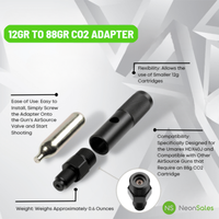 88GR CARTRIDGE - 12G CO2 CAPSULE ADAPTER