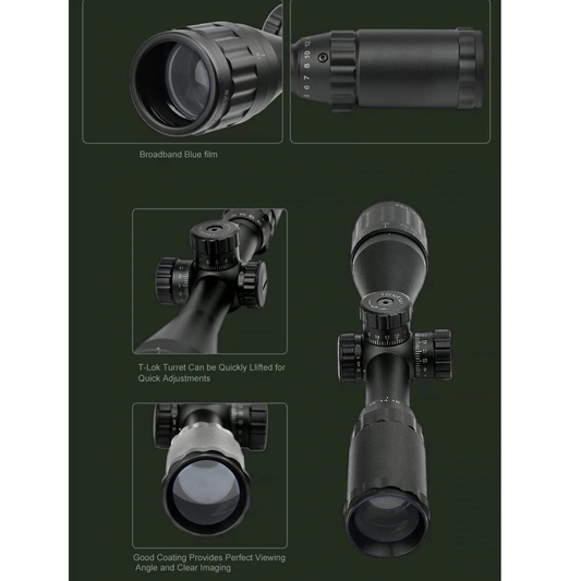 BSA-T TYPE .22 RIFLE SCOPE 4-16X44 AOEYS