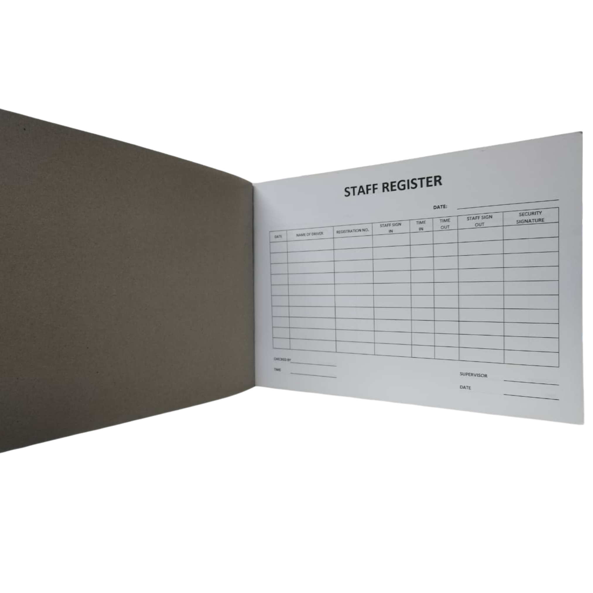 STAFF REGISTER BOOK