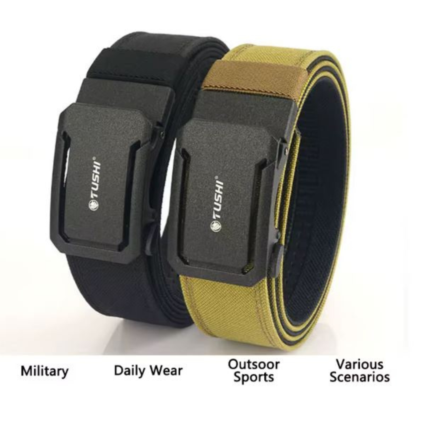 TUSHI MEN'S TACTICAL NYLON BELT