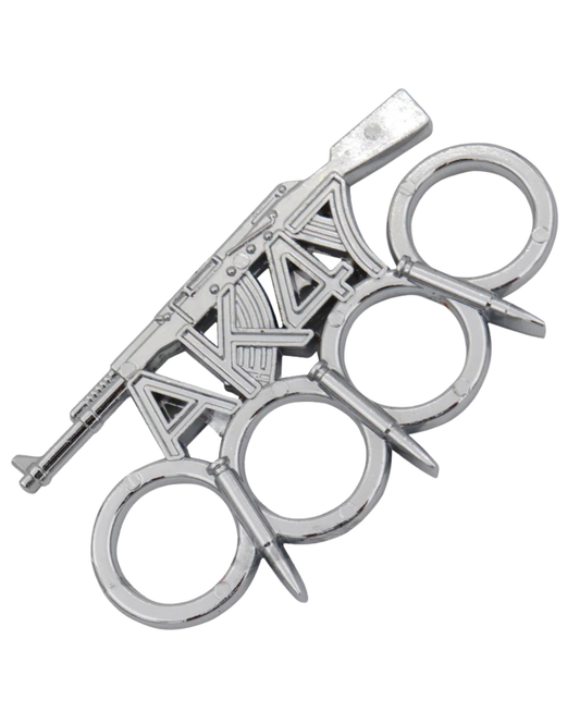 AK47 4 FINGER WITH BULLET SPIKE KNUCKLE DUSTER
