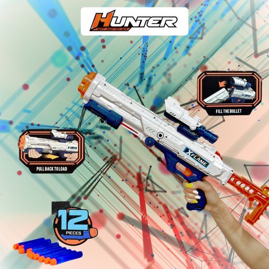 HUNTER ELITE SOFT SHOT TOY GUN  - JLX7262