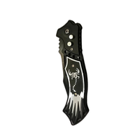 SCORPION BUTTON OPENING KNIFE BLACK - K860