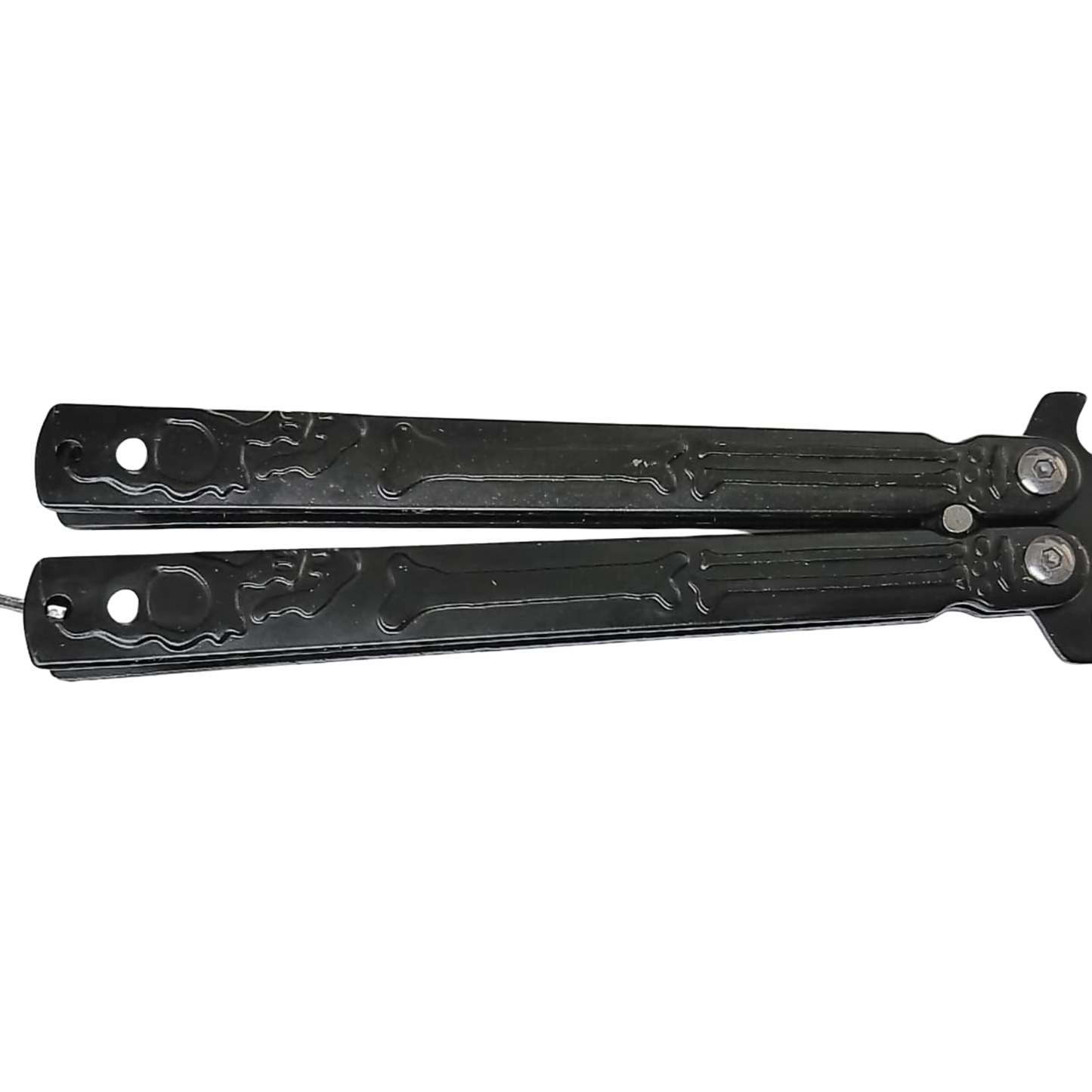 BUTTERFLY KNIFE WITH LATCH LOCK - BLACK
