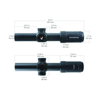 VECTOR OPTICS - S6 RIFLE SCOPE 1-6X24 SFP LPVO - NeonSales {{ shop.shopifyCountryName }}
