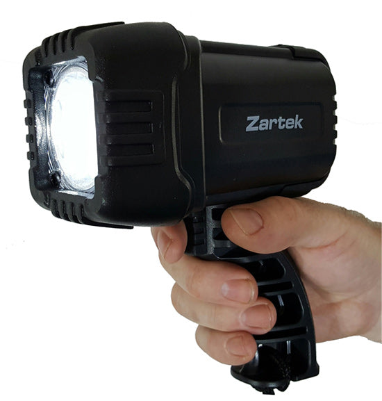 Zartek rechargeable LED spotlight - representative 500-lumen Zartek spotlight image