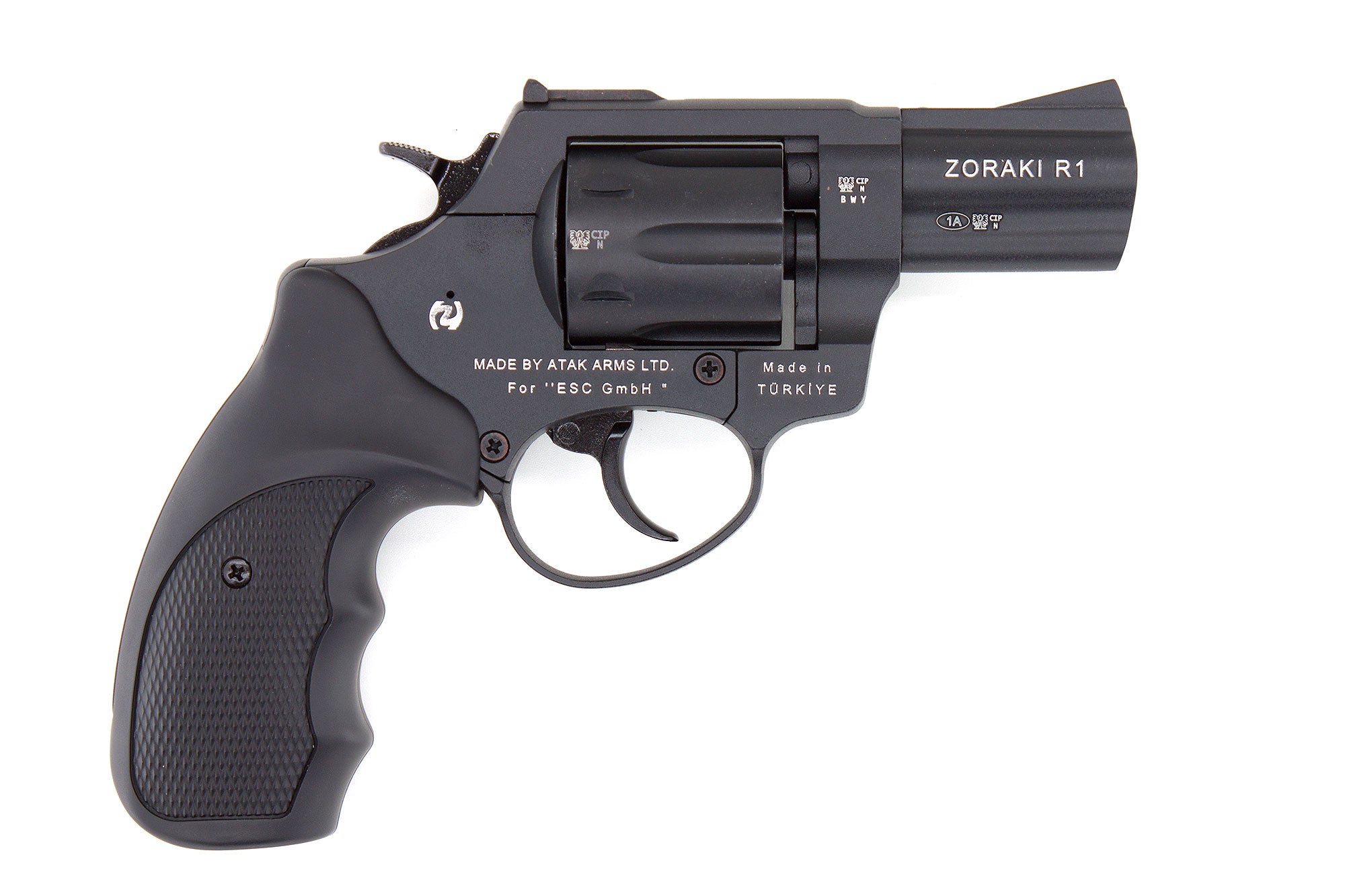 ZORAKI R1-TD BLANK REVOLVER 2.5" - BLACK