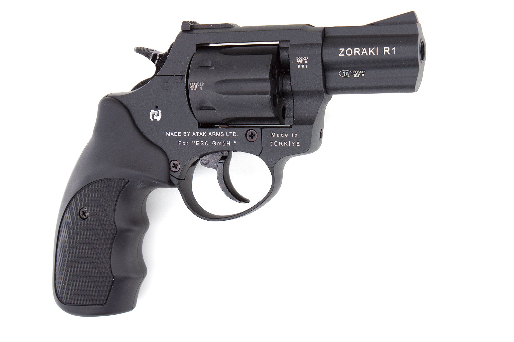 ZORAKI R1-TD BLANK REVOLVER 2.5" - BLACK