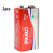 PAKKO 9V 6F22 batteries - twin-pack product representation