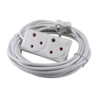 Cablix 5m Double Plug Power Extension Cord