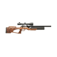 Airboss K1 Ultra .22 walnut PCP rifle - side view