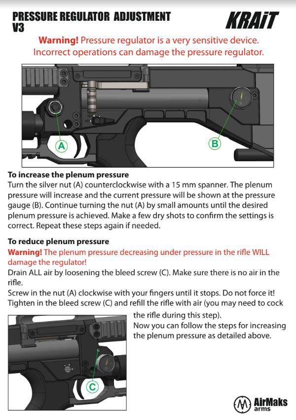 AIRMAKS KRAIT L PCP RIFLE 480CC - .22 CAL - NeonSales {{ shop.shopifyCountryName }}
