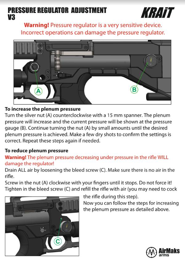 AIRMAKS KRAIT L PCP RIFLE 480CC - .22 CAL - NeonSales South Africa