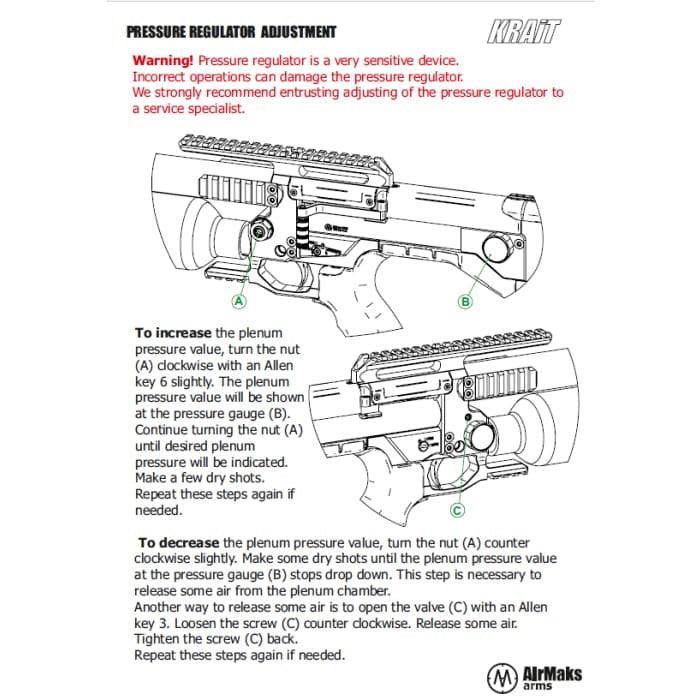 AIRMAKS KRAIT L PCP RIFLE 480CC - .22 CAL - NeonSales South Africa