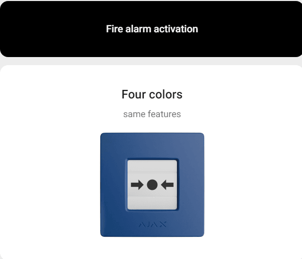 AJAX MANUAL CALL POINT - BLUE - NeonSales {{ shop.shopifyCountryName }}