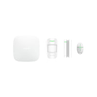 Ajax Hub Plus starter alarm kit in white