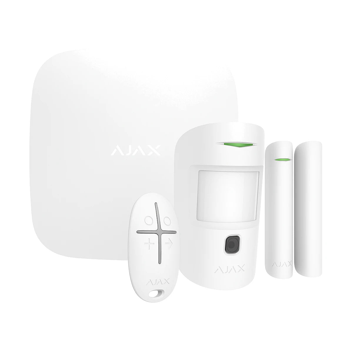 Ajax Hub 2 4G starter alarm kit in white