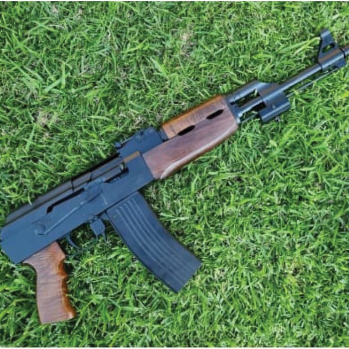 AK 47 SHORT 9MM PAK BLANK GUN WOOD STOCK - NeonSales {{ shop.shopifyCountryName }}
