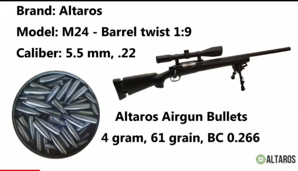 ALTAROS M24 SNIPER PCP RIFLE, .22 CAL - NeonSales {{ shop.shopifyCountryName }}