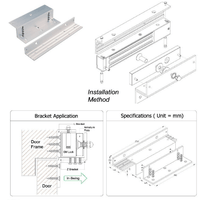 ALUMINIUM LZ BRACKET FOR MAGNETIC LOCK - NeonSales {{ shop.shopifyCountryName }}