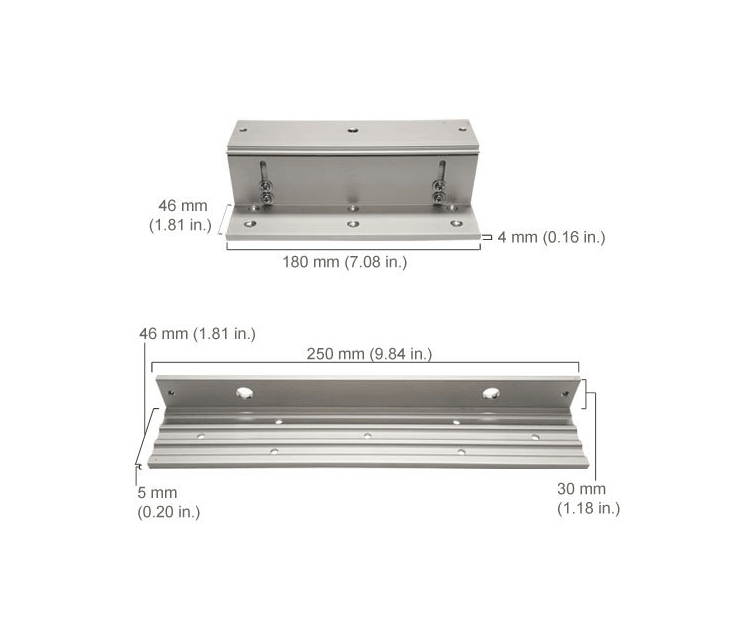 ALUMINIUM LZ BRACKET FOR MAGNETIC LOCK - NeonSales {{ shop.shopifyCountryName }}