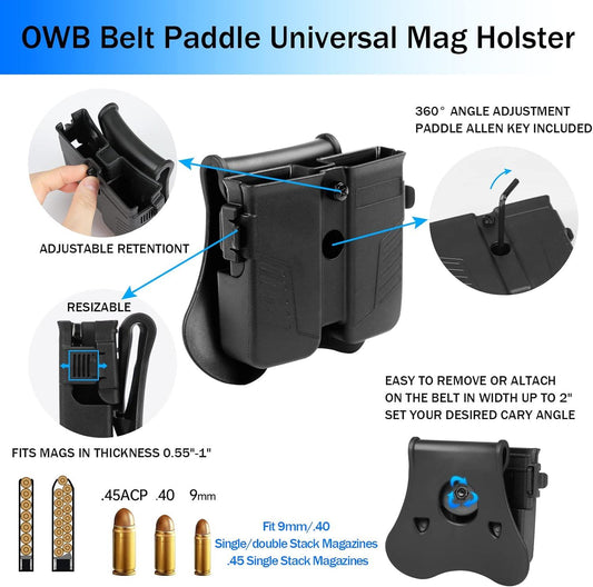 AMOMAX UNIVERSAL DOUBLE MAGAZINE POUCH - AM-MPU - NeonSales {{ shop.shopifyCountryName }}