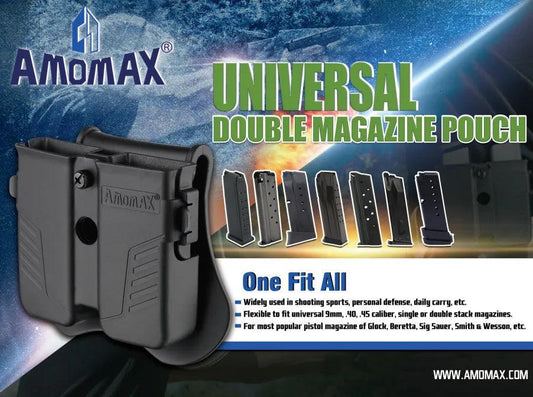 AMOMAX UNIVERSAL DOUBLE MAGAZINE POUCH - AM-MPU - NeonSales {{ shop.shopifyCountryName }}