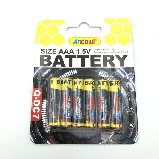 ANDOWL AAA 1.5V ALKALINE BATTERY - 6's - Q-DC7 - NeonSales {{ shop.shopifyCountryName }}