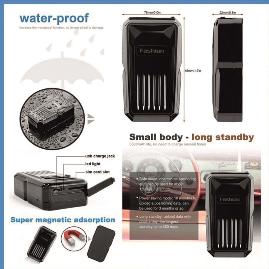 ANDOWL GPS VEHICLE TRACKER W/ STRONG MAGNET - C1B - NeonSales {{ shop.shopifyCountryName }}