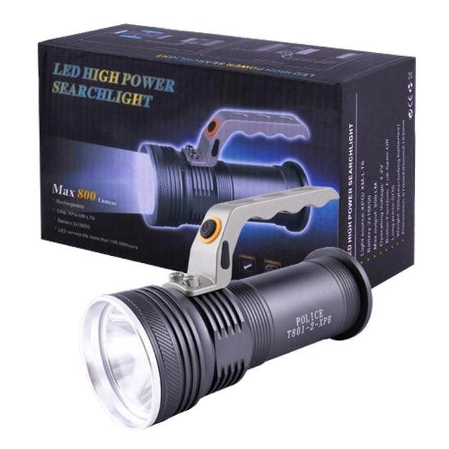 ANDOWL HANDLE FLASHLIGHT, 2X 18650 - T801-10 - NeonSales South Africa