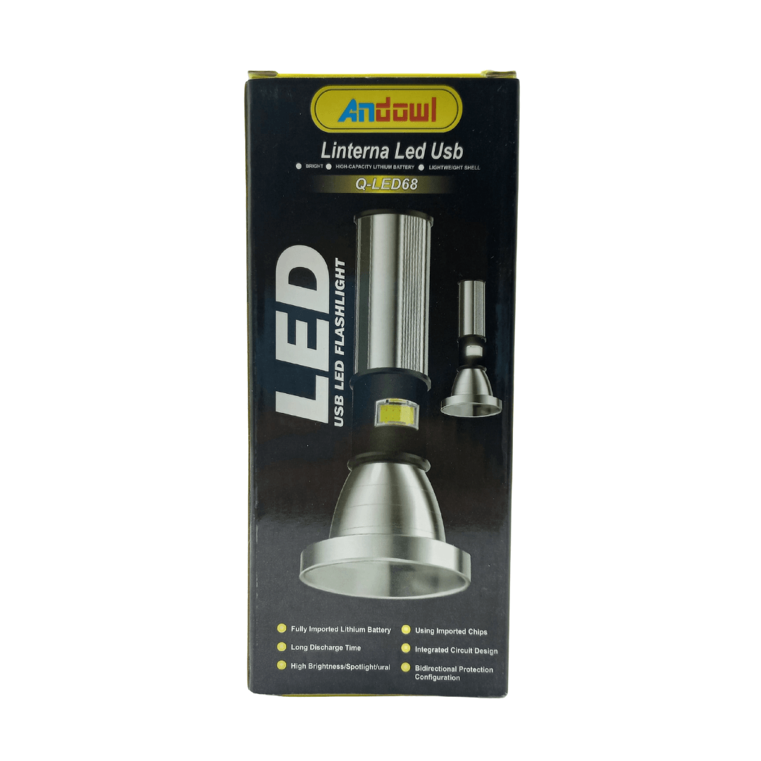 ANDOWL LINTERNA USB LED FLASHLIGHT Q-LED69 - NeonSales {{ shop.shopifyCountryName }}