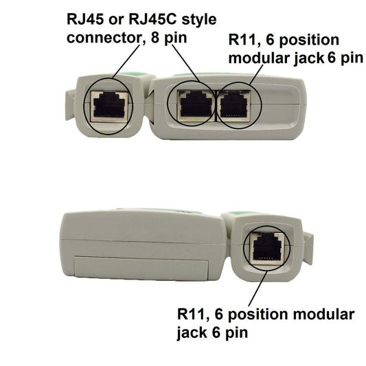 ANDOWL NETWORK CABLE TESTER, RJ11/RJ45 - Q314 - NeonSales {{ shop.shopifyCountryName }}