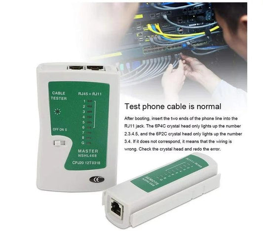 ANDOWL NETWORK CABLE TESTER, RJ11/RJ45 - Q314 - NeonSales {{ shop.shopifyCountryName }}