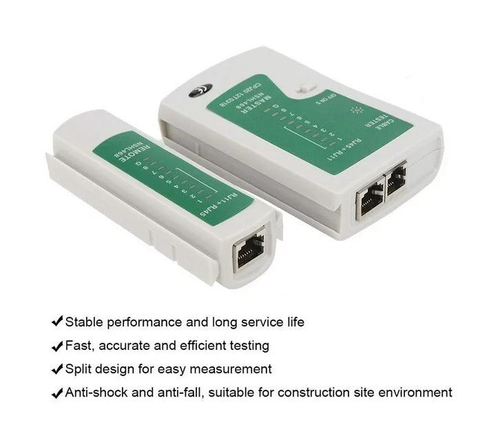 ANDOWL NETWORK CABLE TESTER, RJ11/RJ45 - Q314 - NeonSales {{ shop.shopifyCountryName }}