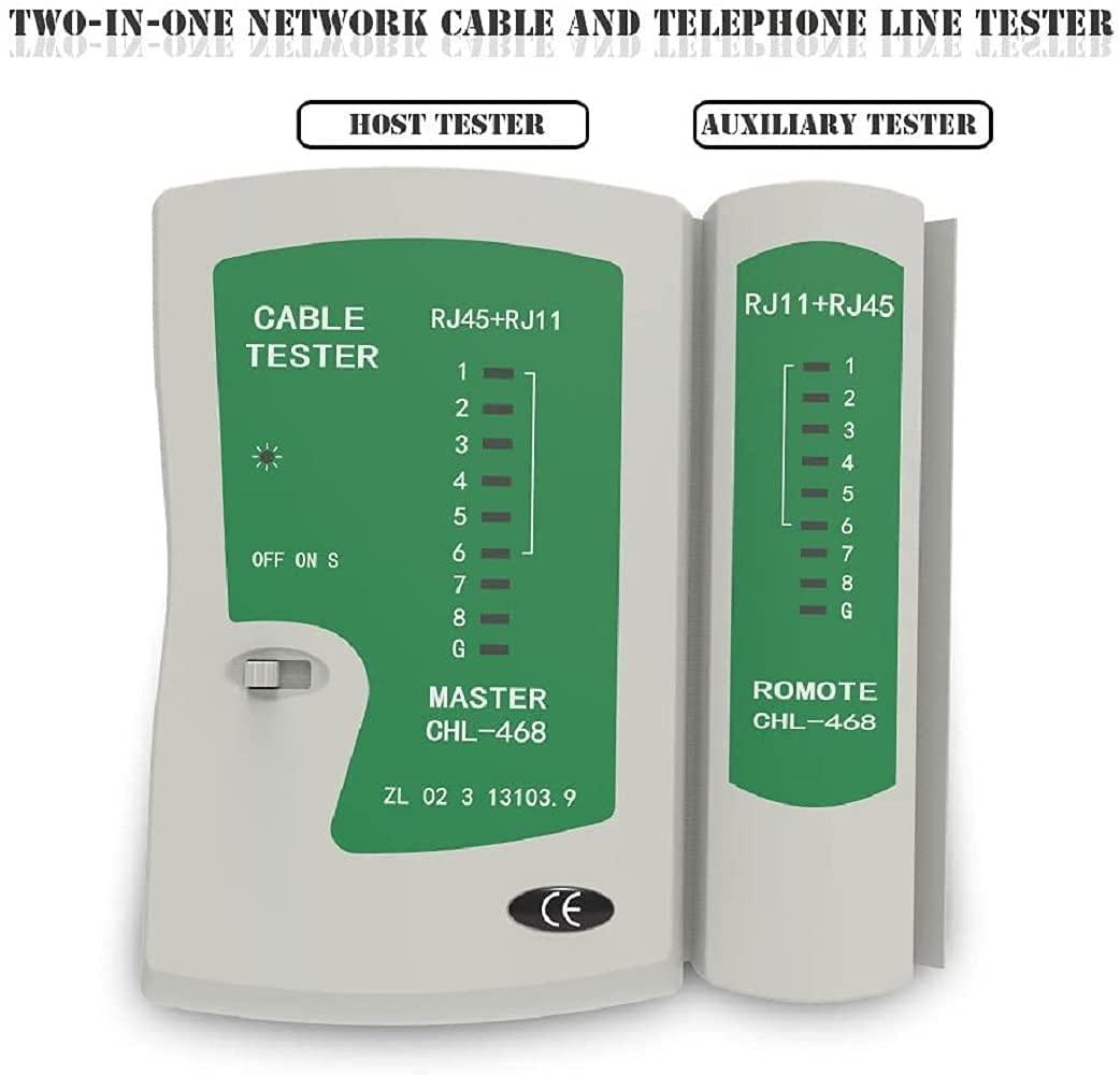 ANDOWL NETWORK CABLE TESTER, RJ11/RJ45 - Q314 - NeonSales {{ shop.shopifyCountryName }}