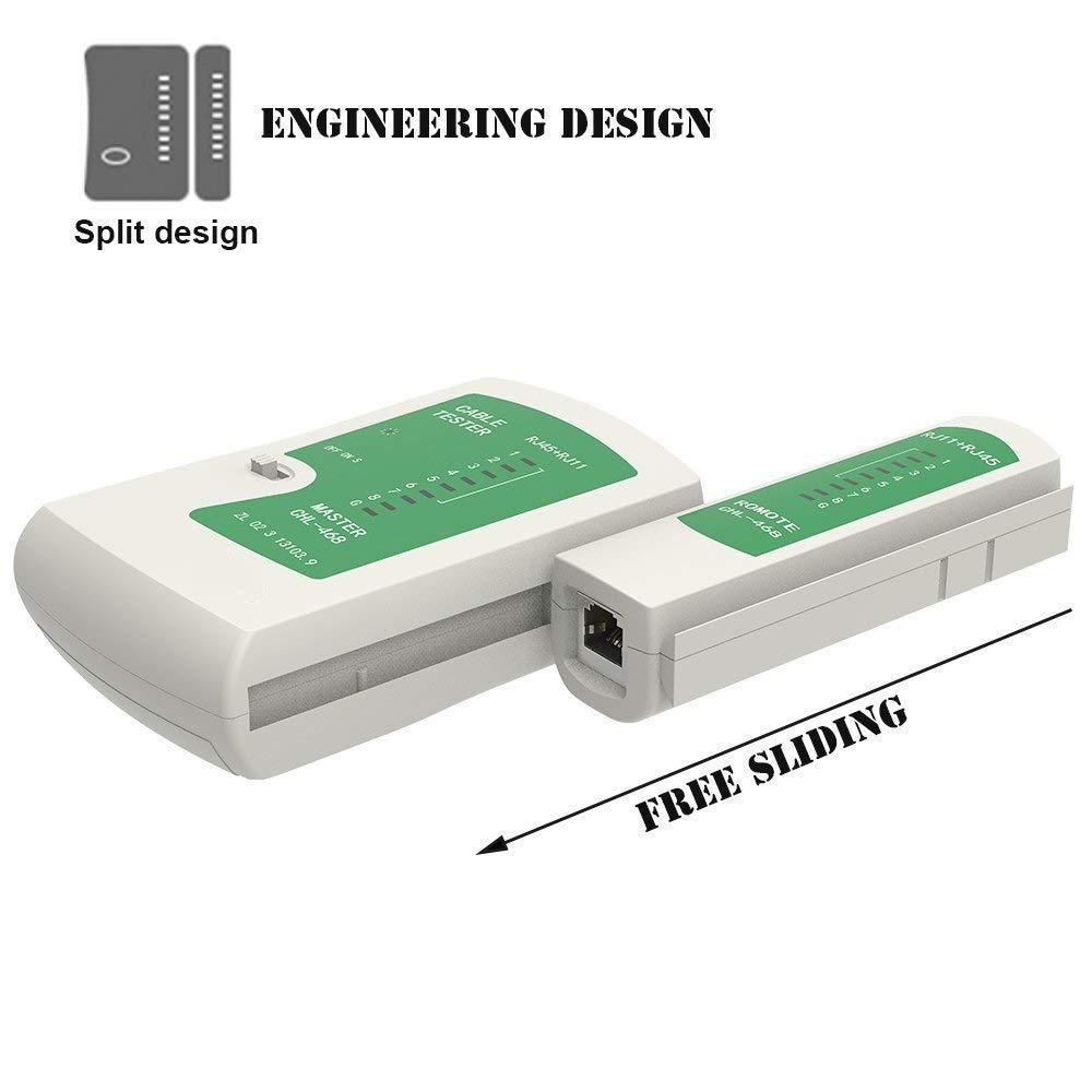 ANDOWL NETWORK CABLE TESTER, RJ11/RJ45 - Q314 - NeonSales South Africa