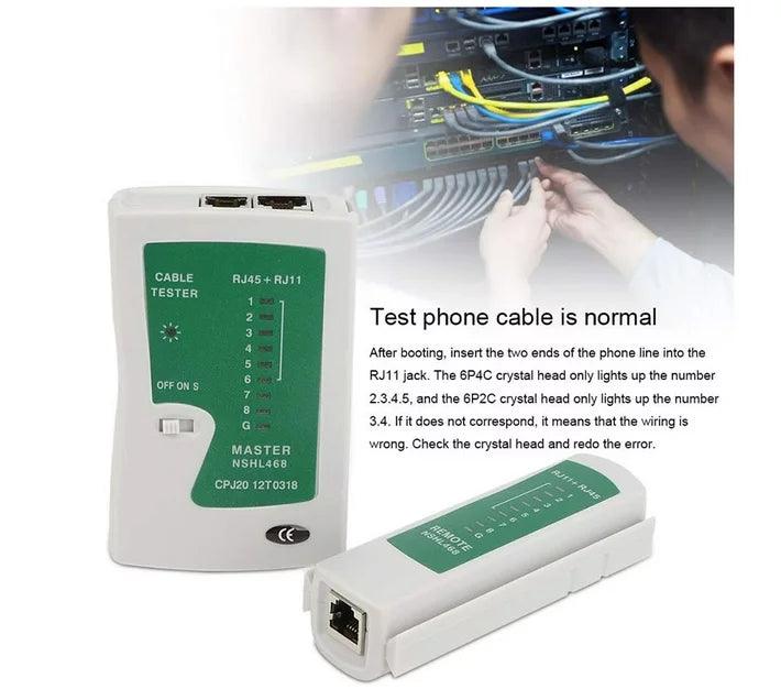 ANDOWL NETWORK CABLE TESTER, RJ11/RJ45 - Q314 - NeonSales South Africa